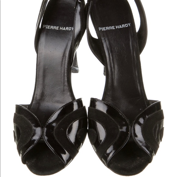 Pierre Hardy Patent Leather Slingback Sandals 8.5 - Picture 4 of 5
